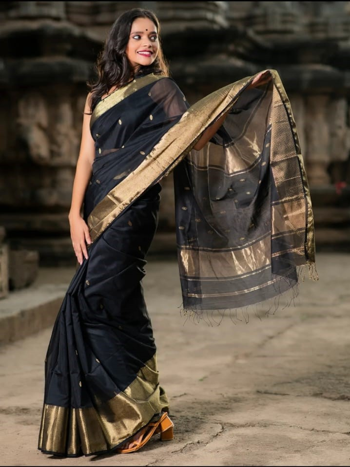 Maheshwari Cotton Silk Saree