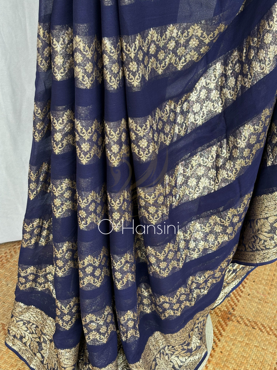 Semi Chiffon Banarasi Saree
