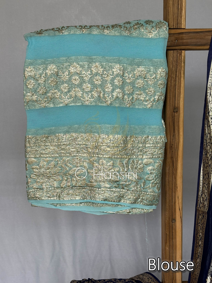 Semi Chiffon Banarasi Saree