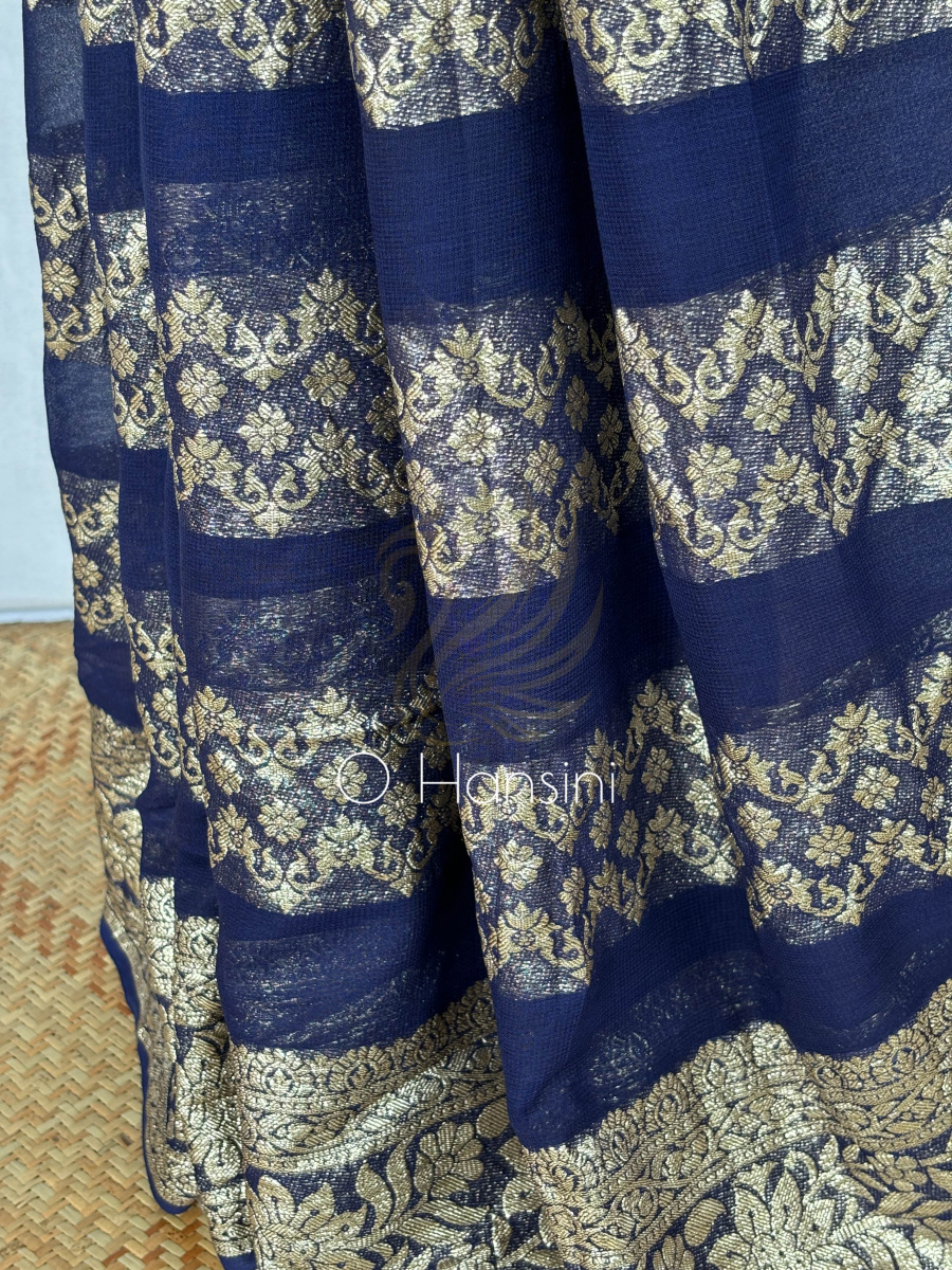 Semi Chiffon Banarasi Saree