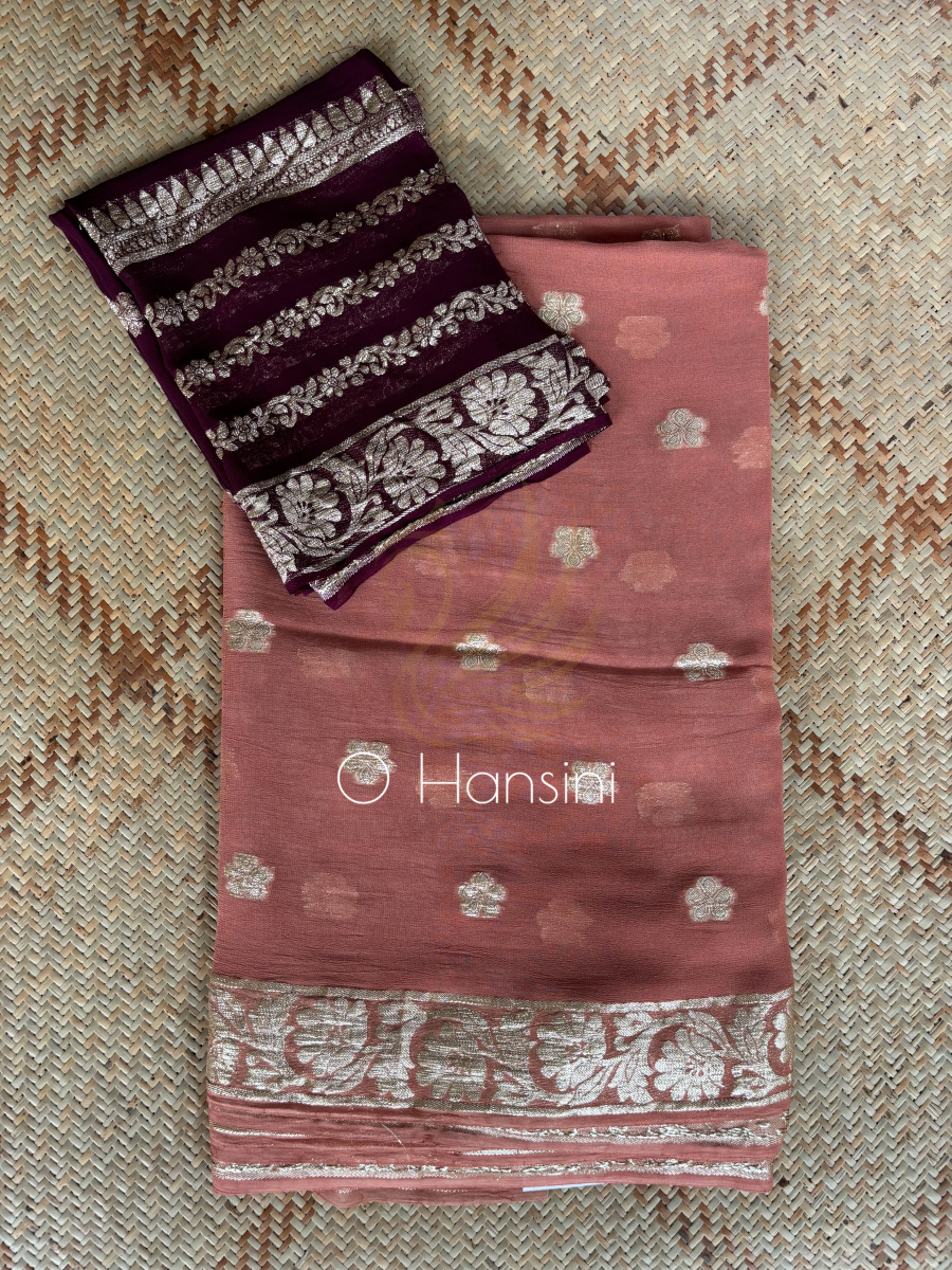 Semi Chiffon Banarasi Saree