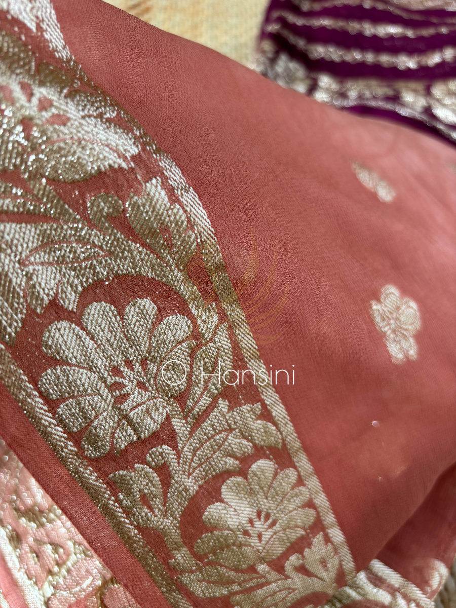 Semi Chiffon Banarasi Saree
