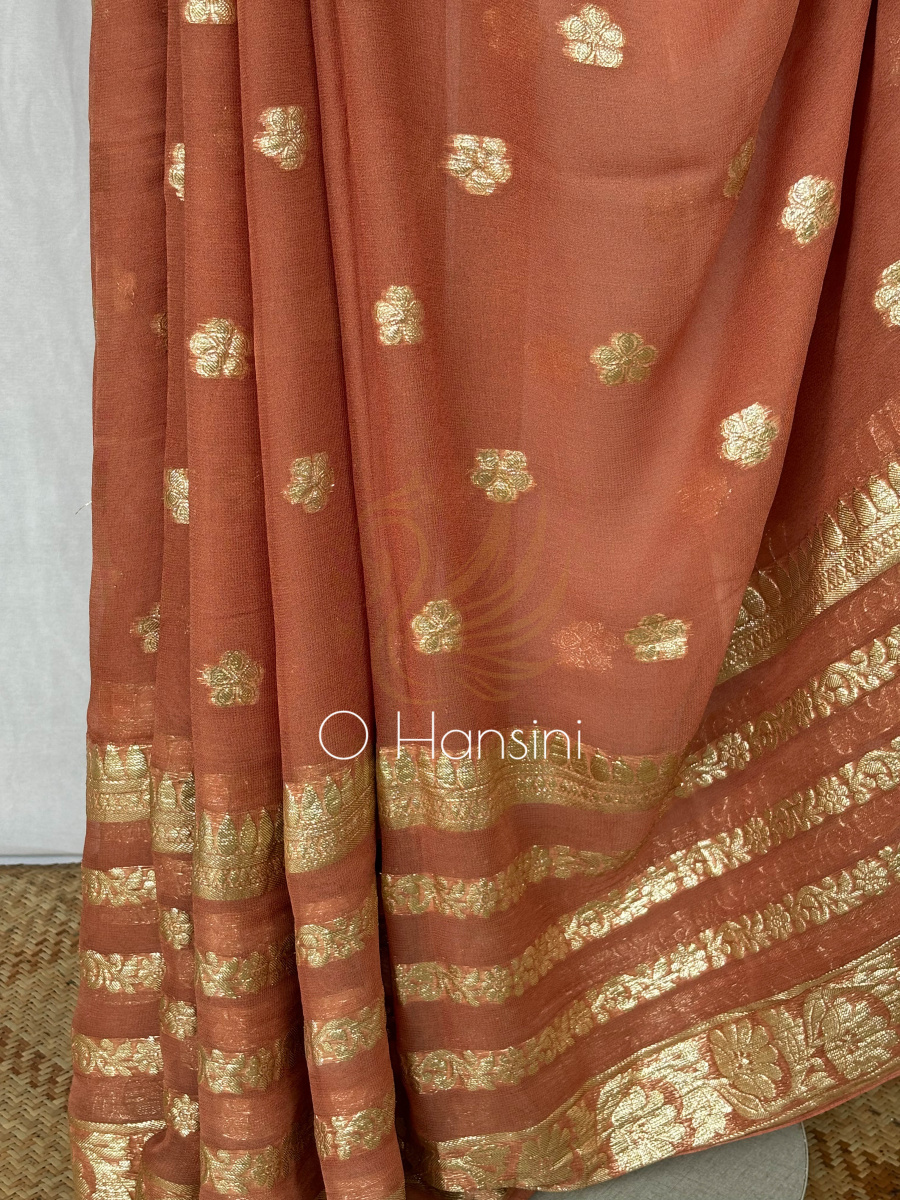 Semi Chiffon Banarasi Saree