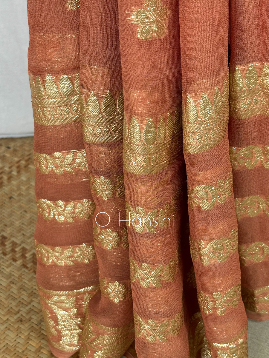 Semi Chiffon Banarasi Saree