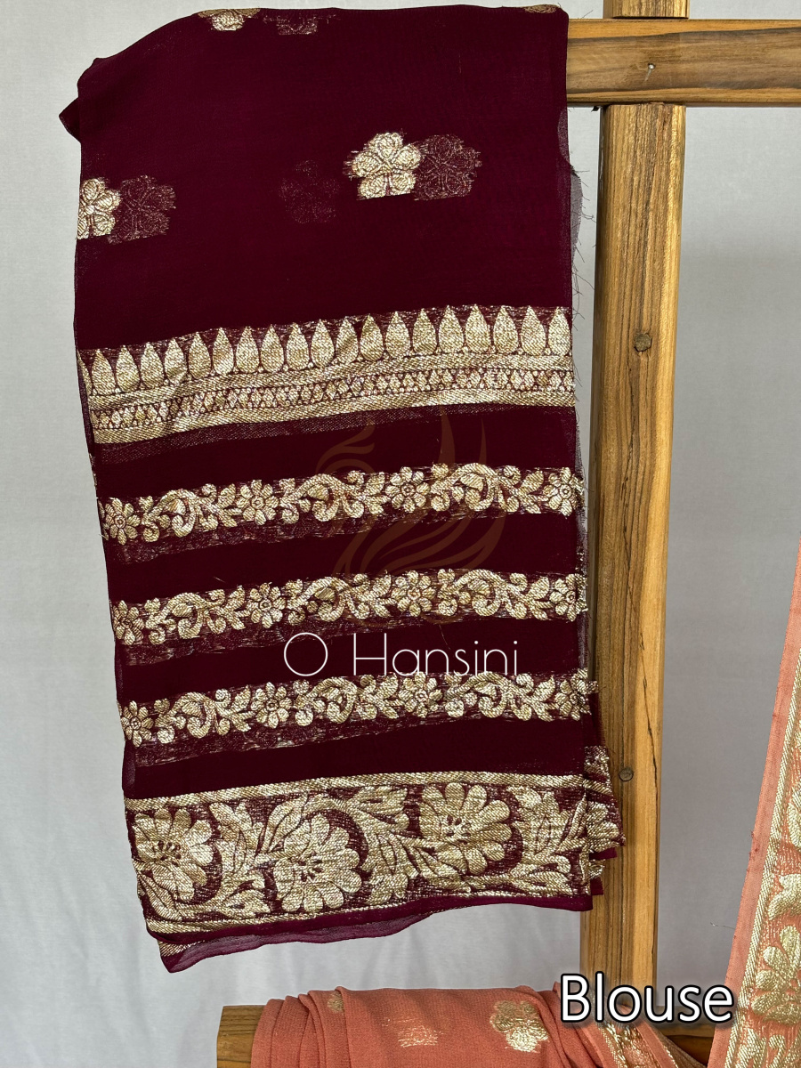 Semi Chiffon Banarasi Saree