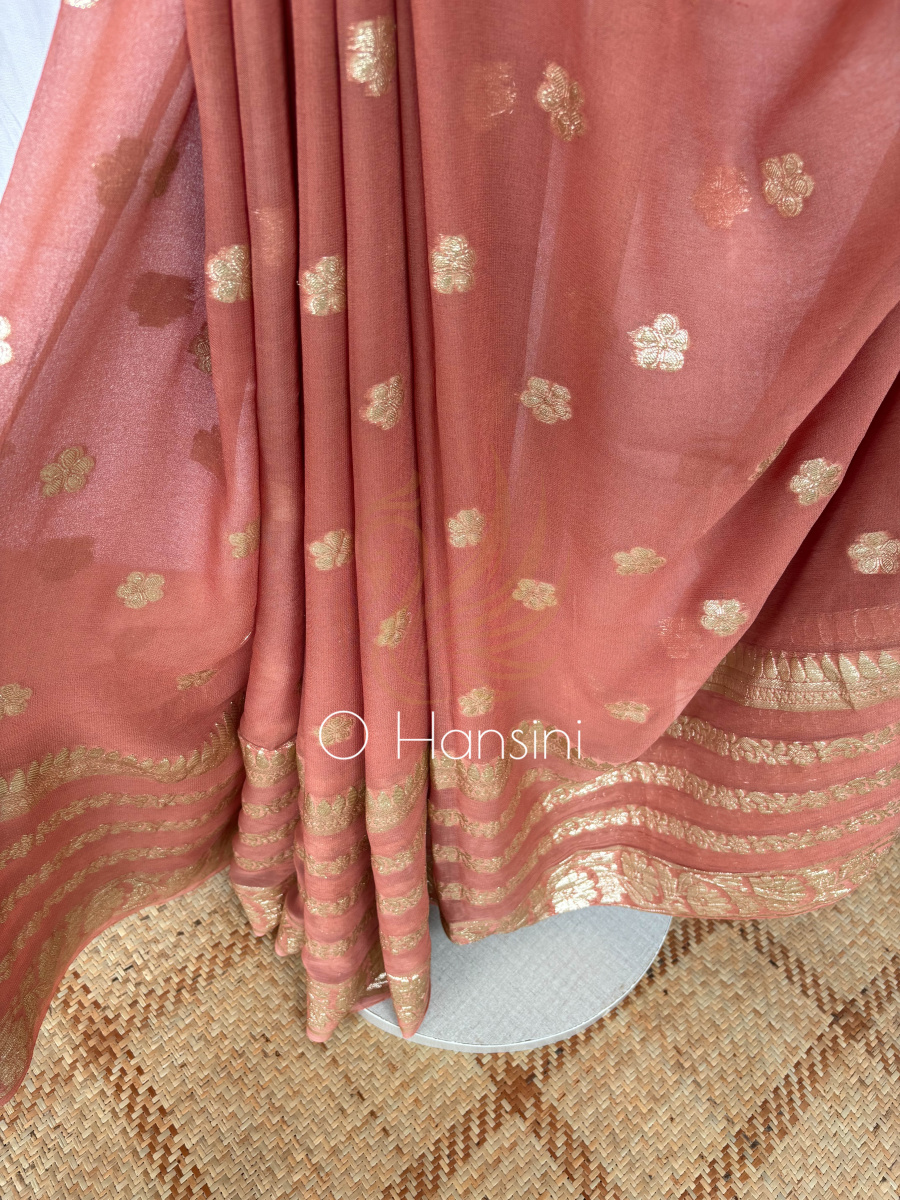 Semi Chiffon Banarasi Saree