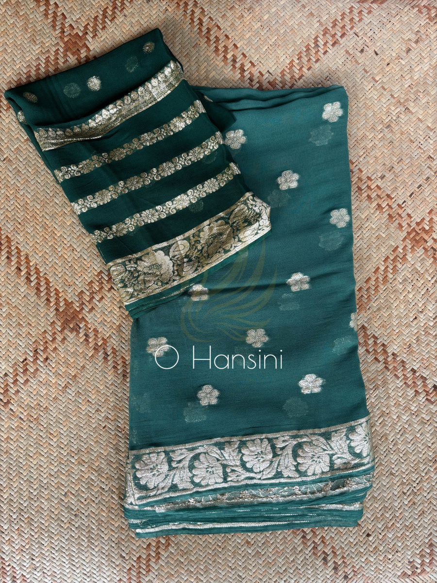 Semi Chiffon Banarasi Saree