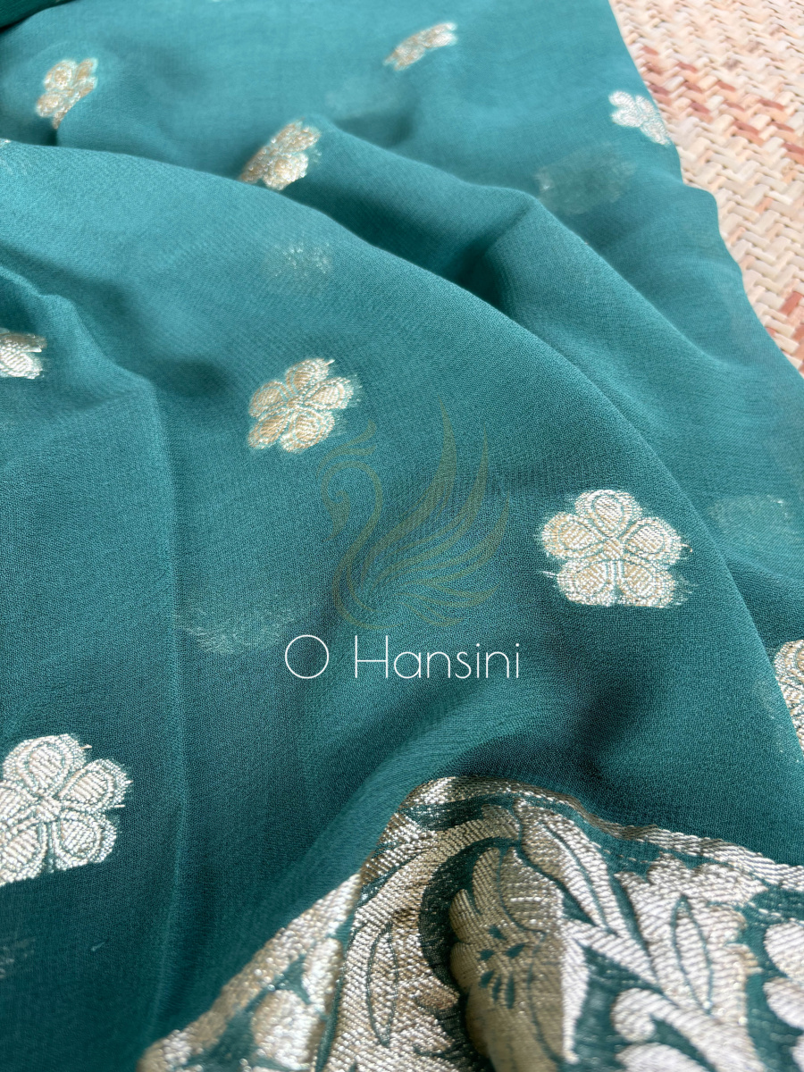 Semi Chiffon Banarasi Saree