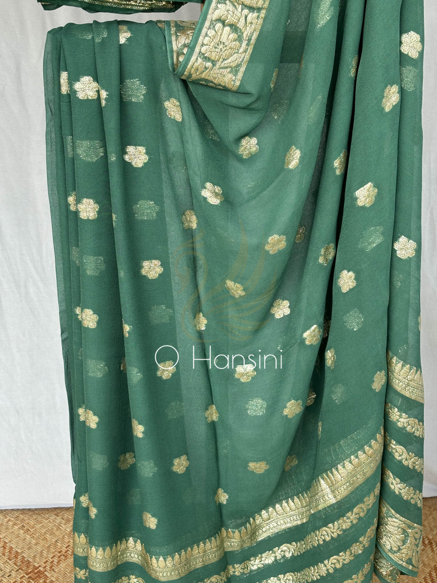 Semi Chiffon Banarasi Saree