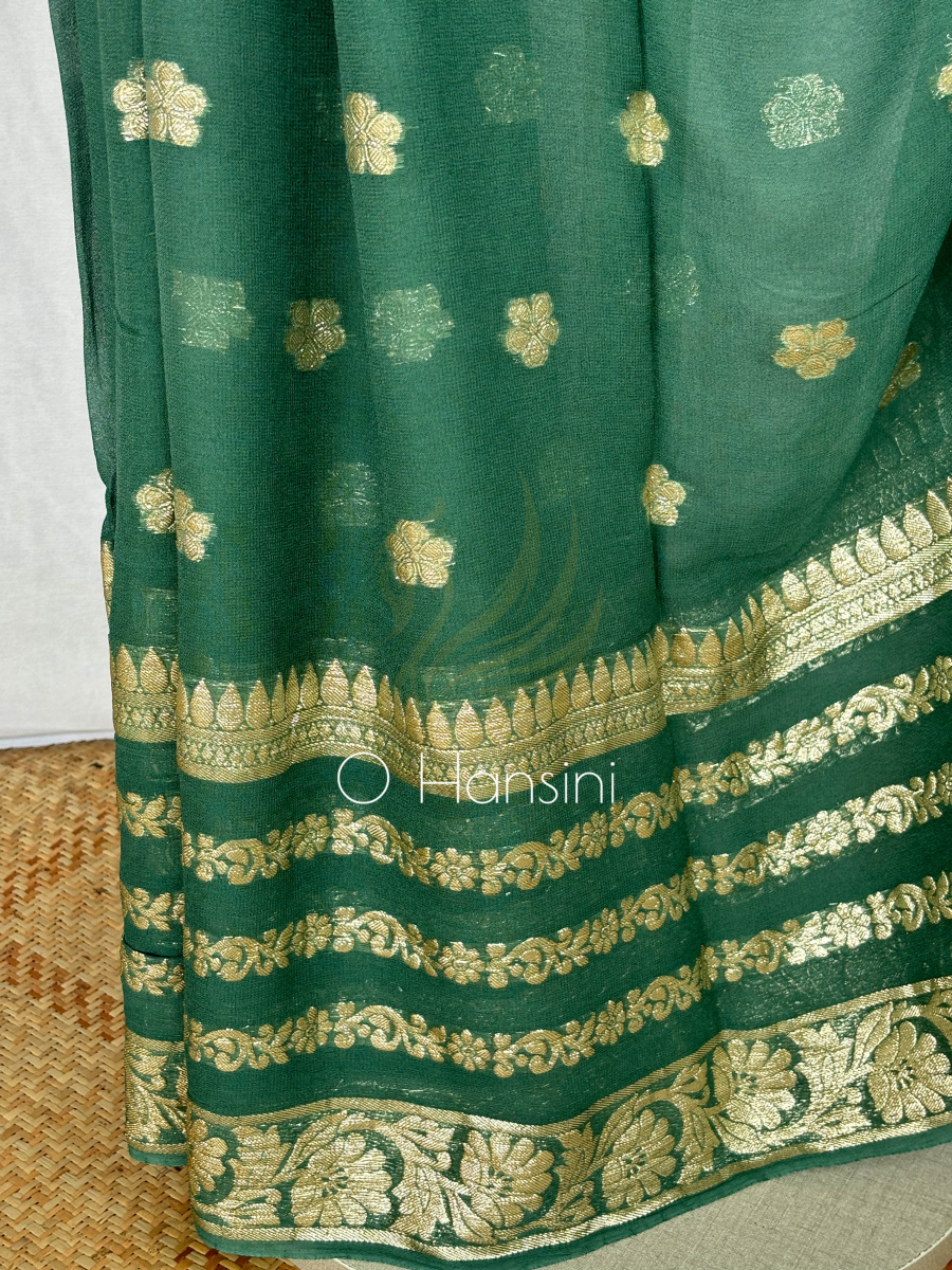 Semi Chiffon Banarasi Saree
