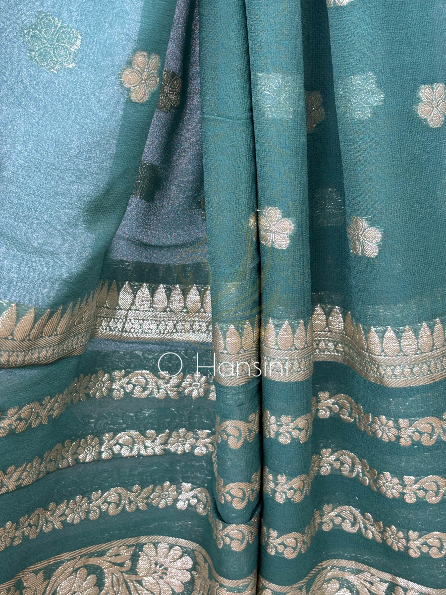 Semi Chiffon Banarasi Saree