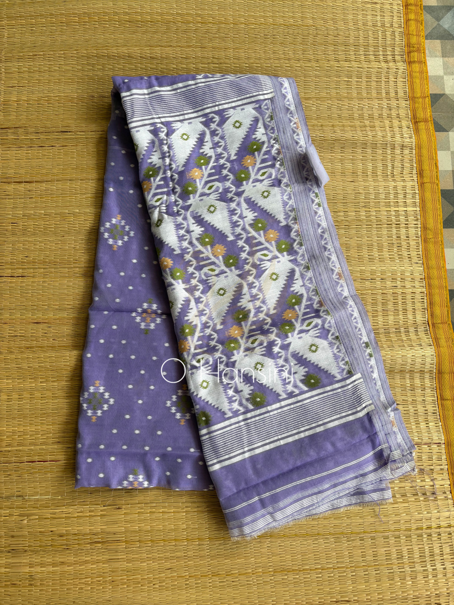 Handwoven Jacquard Jamdani saree