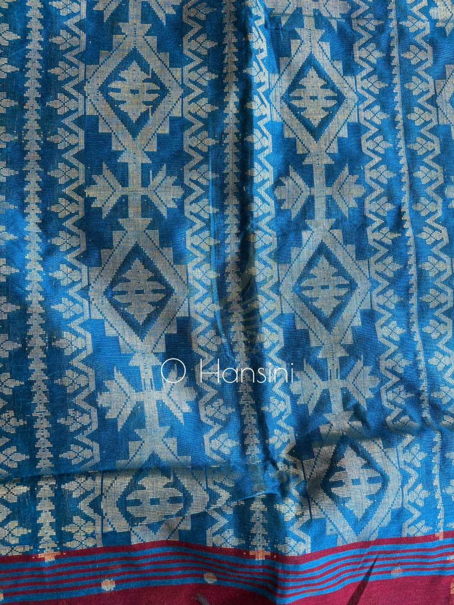Handwoven Jacquard Jamdani saree