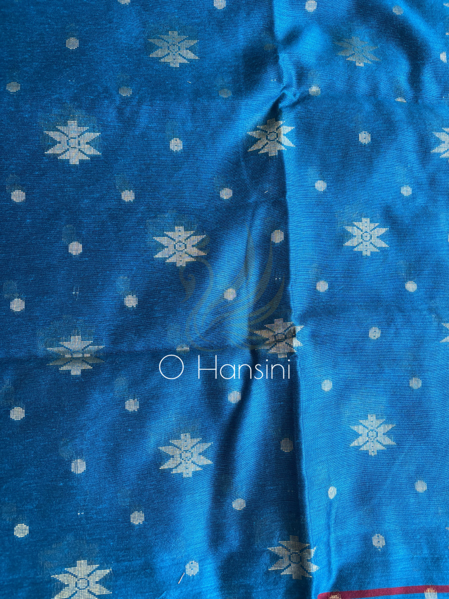 Handwoven Jacquard Jamdani saree