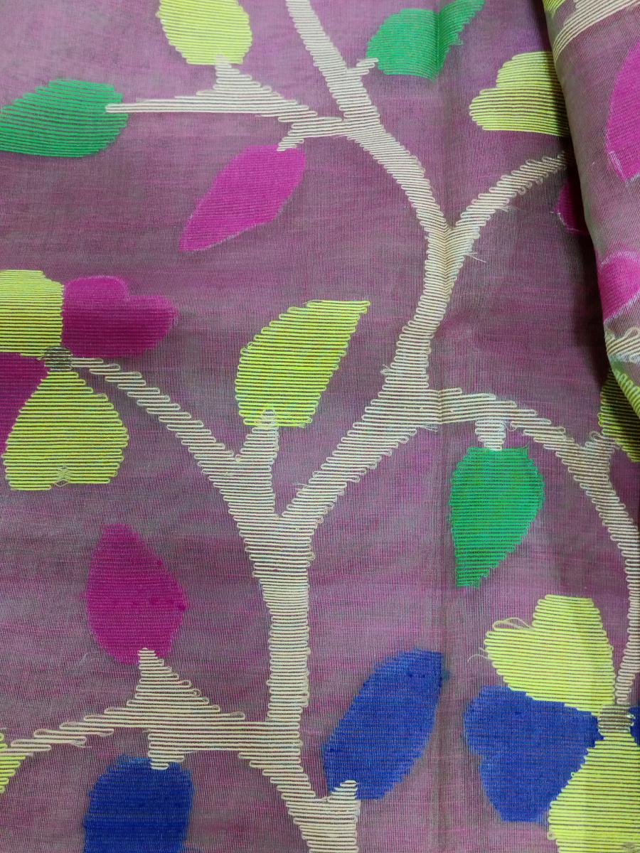Handwoven Cotton silk Jamdani saree