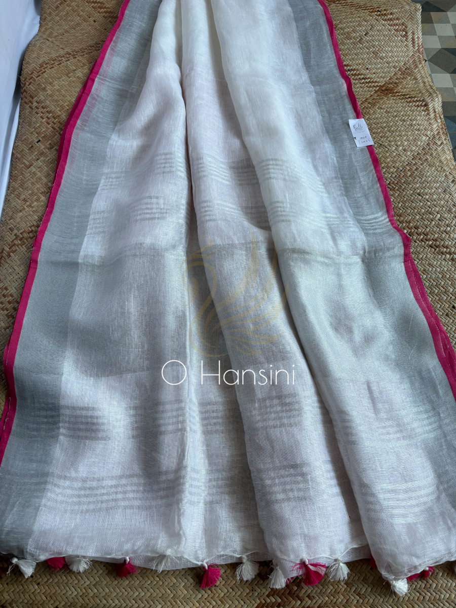 Pure Linen Saree