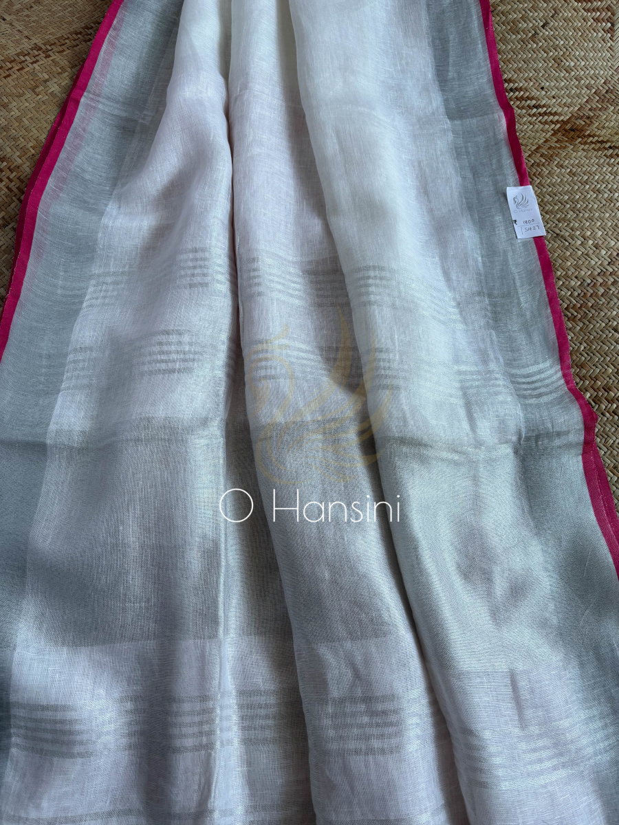 Pure Linen Saree
