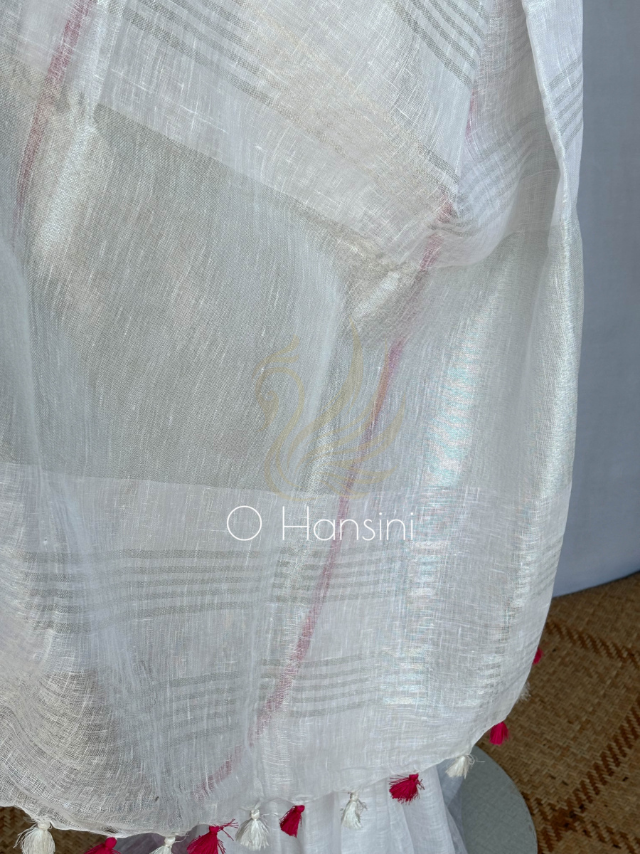 Pure Linen Saree