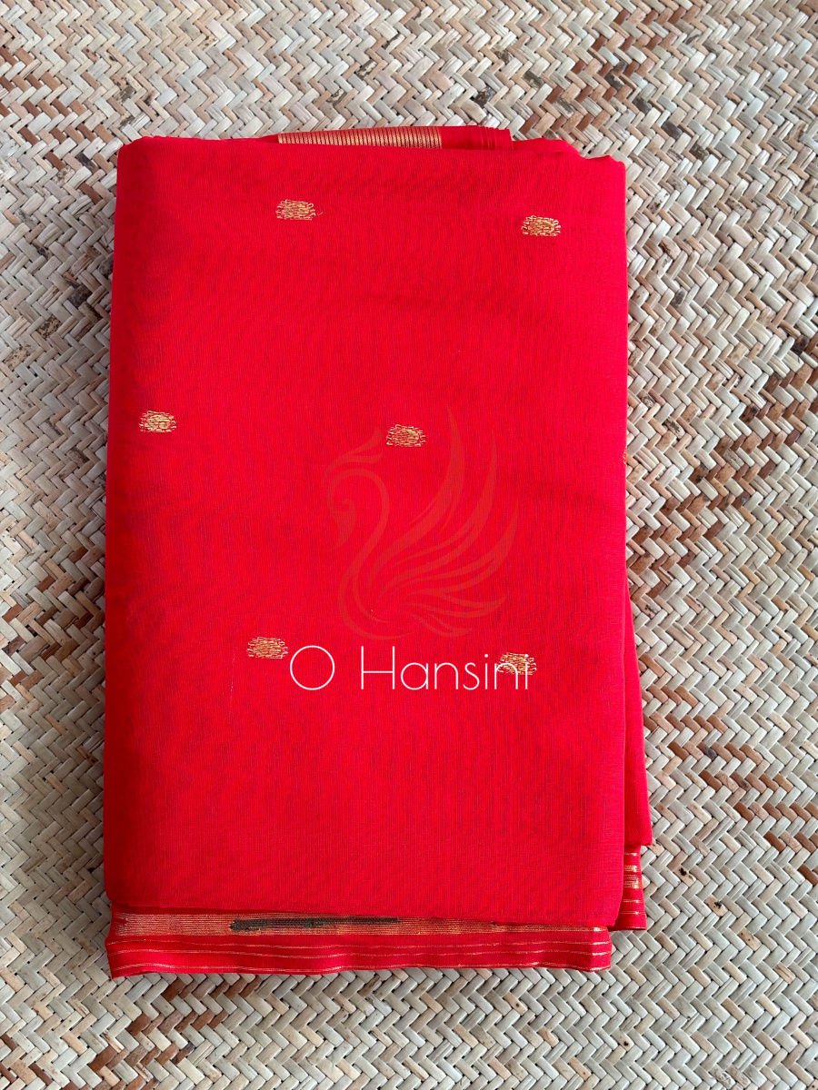Handloom Cotton Paithani Saree with Traditional Pallu