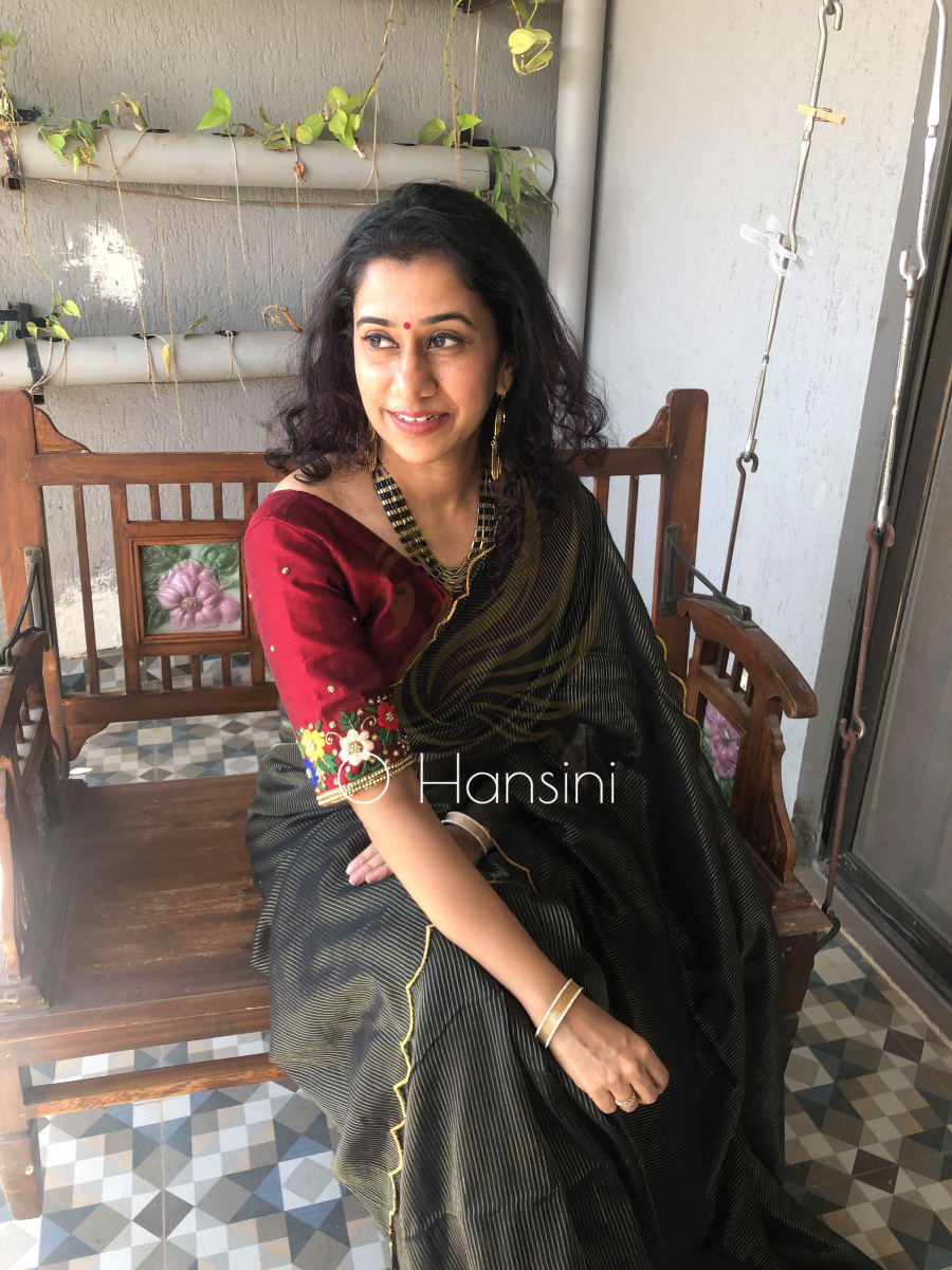 Zari Striped Mul Cotton Saree