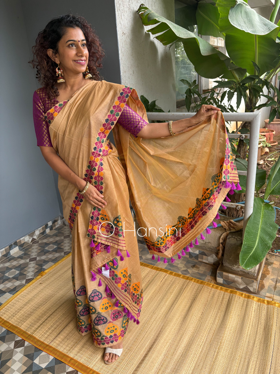Cotton Silk Mekhala Chador
