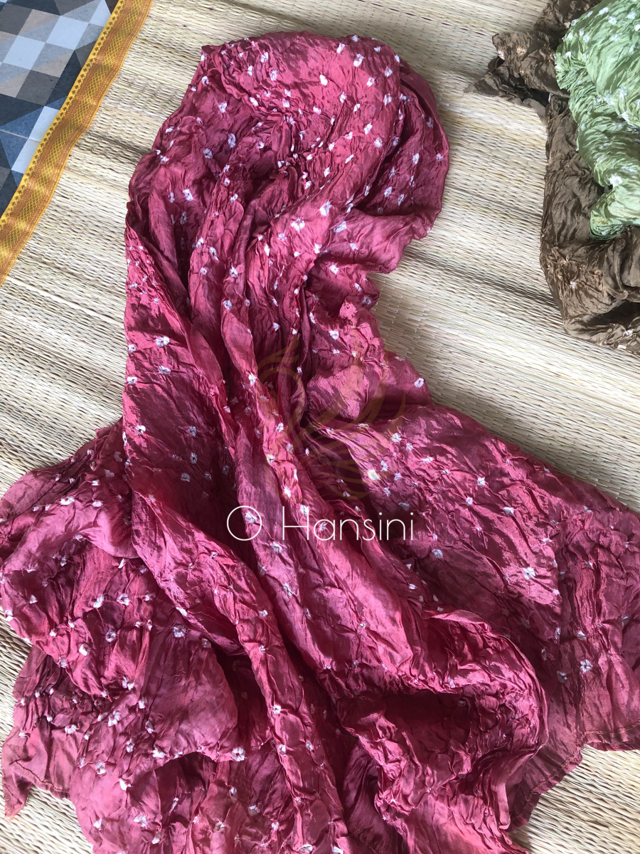 Bandhej Semi Silk Dupatta