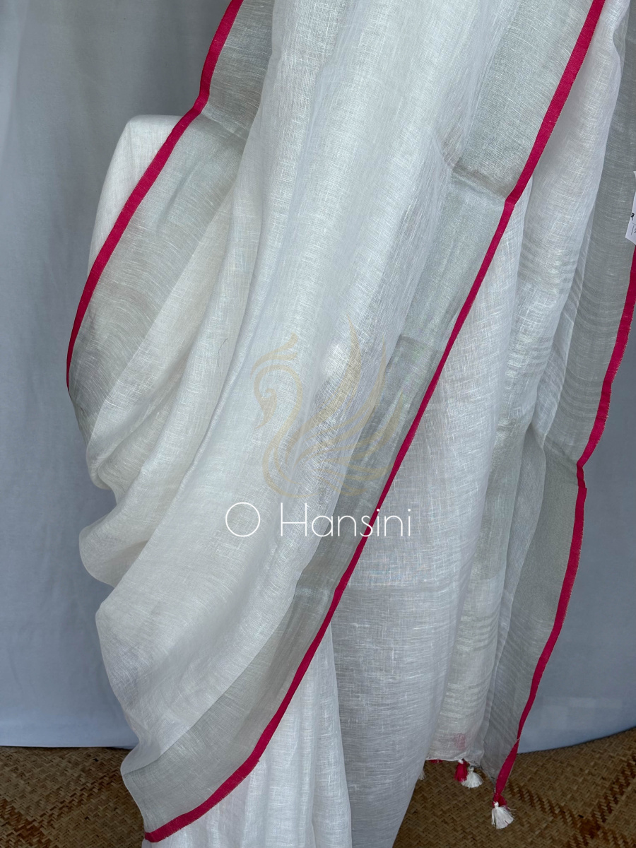Pure Linen Saree