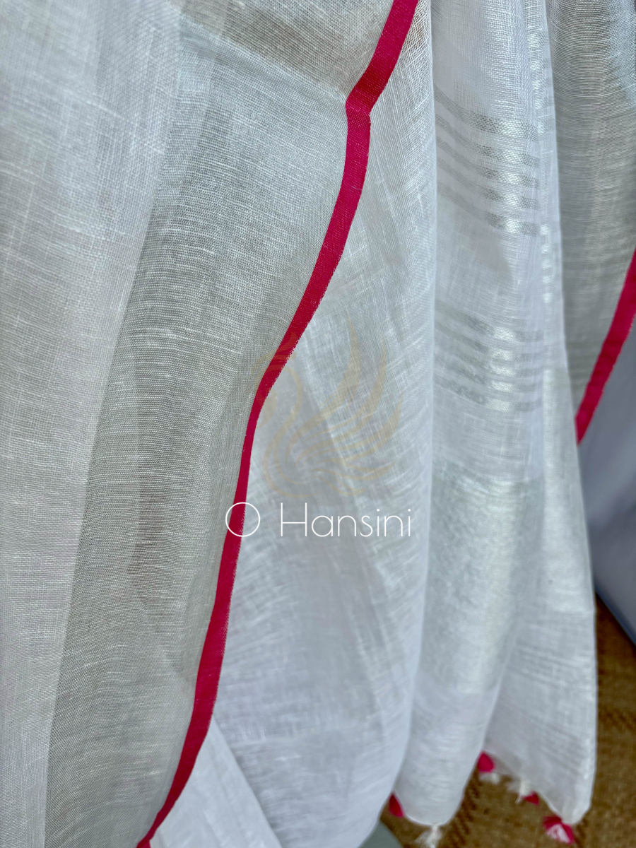 Pure Linen Saree
