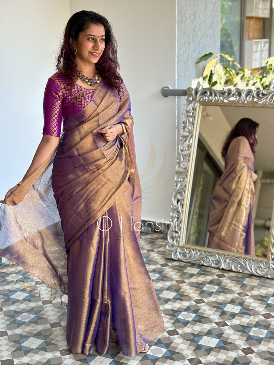 Tissue Cotton Saree