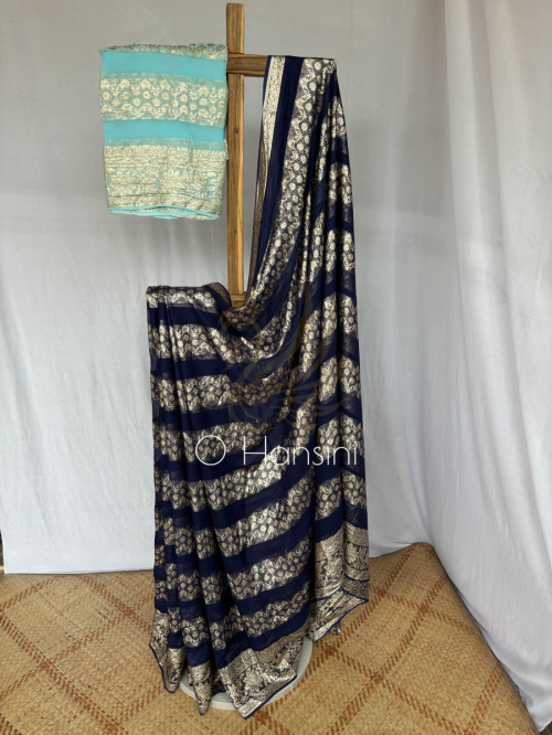 Semi Chiffon Banarasi Saree