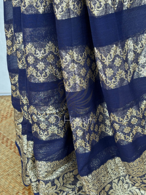 Semi Chiffon Banarasi Saree