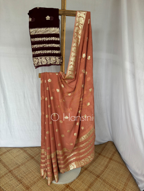 Semi Chiffon Banarasi Saree