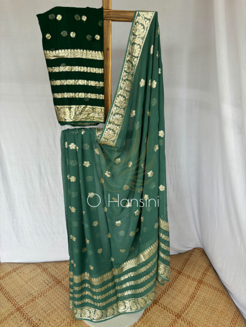 Semi Chiffon Banarasi Saree