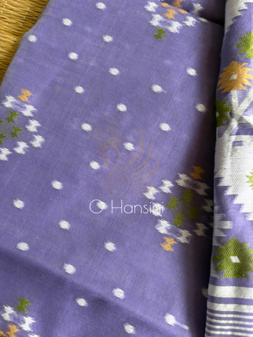 Handwoven Jacquard Jamdani saree