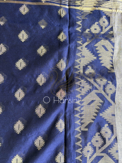 Handwoven Jacquard Jamdani saree