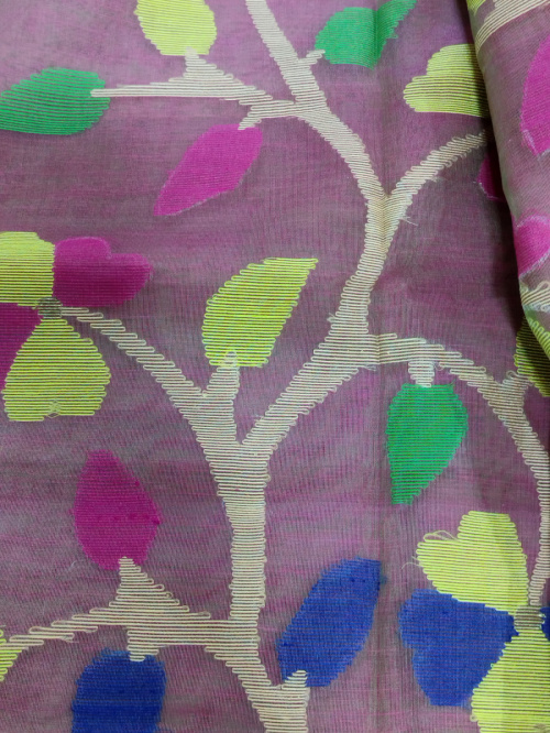 Handwoven Cotton silk Jamdani saree