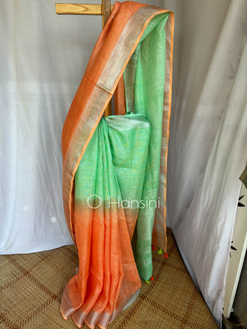 Pure Linen Saree