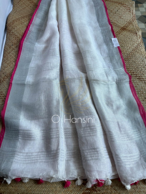 Pure Linen Saree