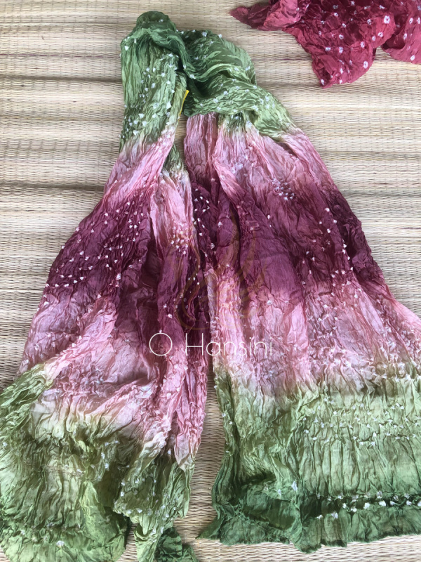 Bandhej Semi Silk Dupatta