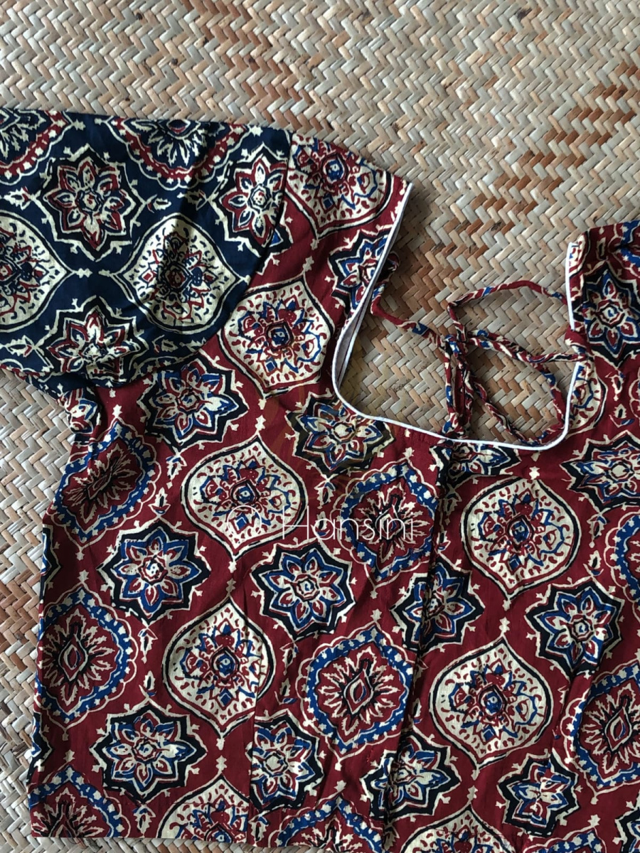 Ajrakh Cotton Blouse