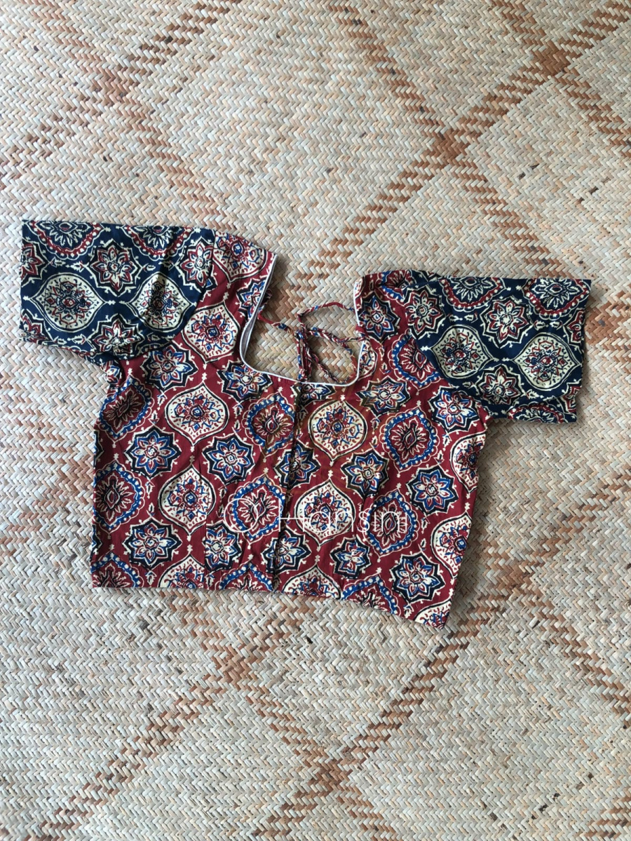 Ajrakh Cotton Blouse