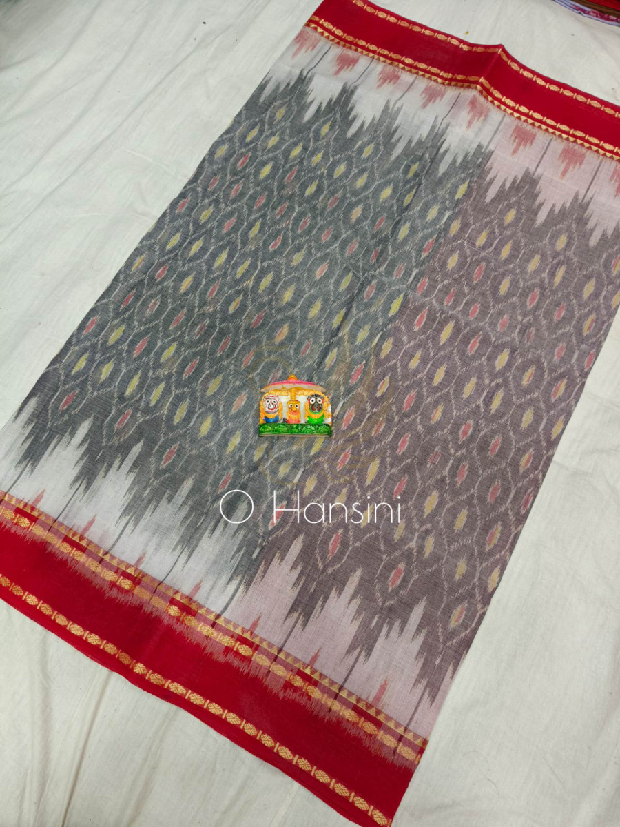 Handwoven Ikat Cotton Saree