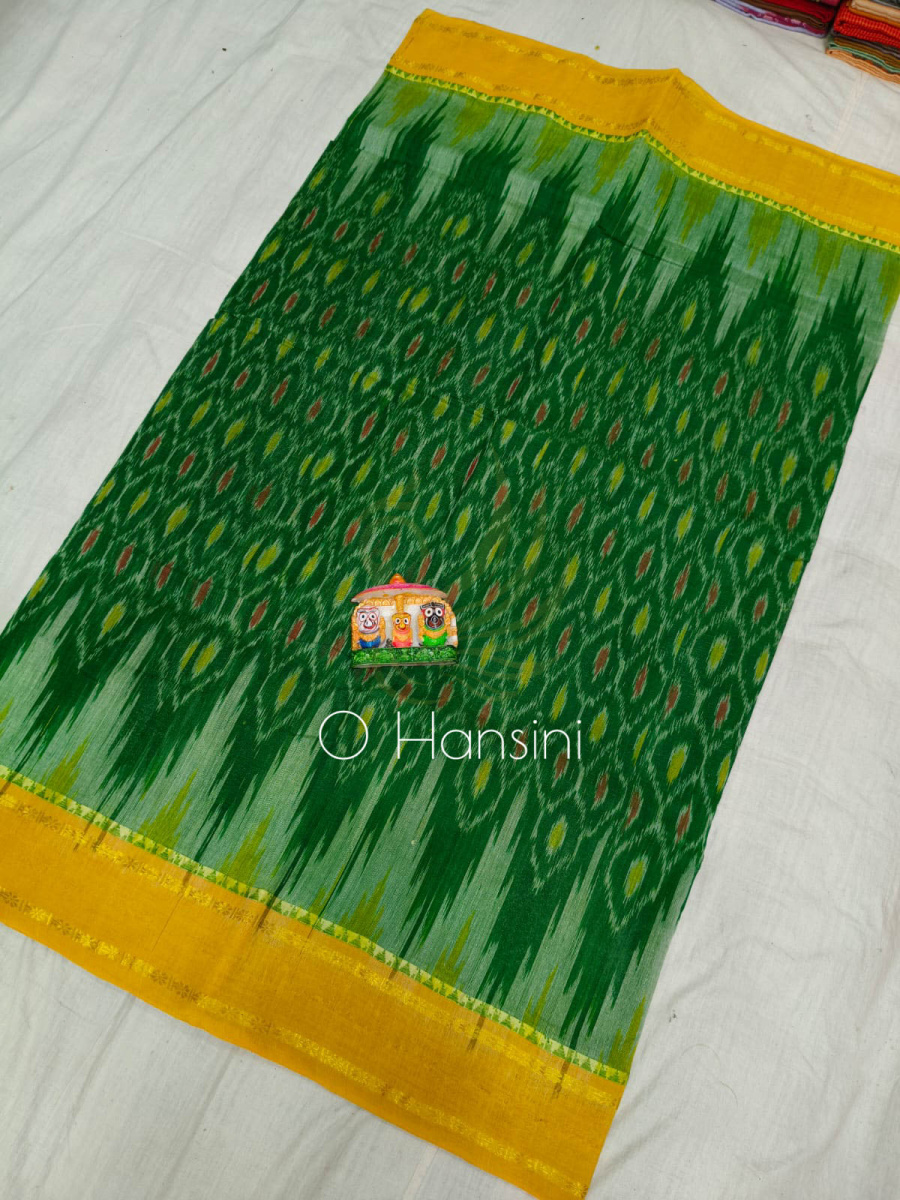 Handwoven Ikat Cotton Saree