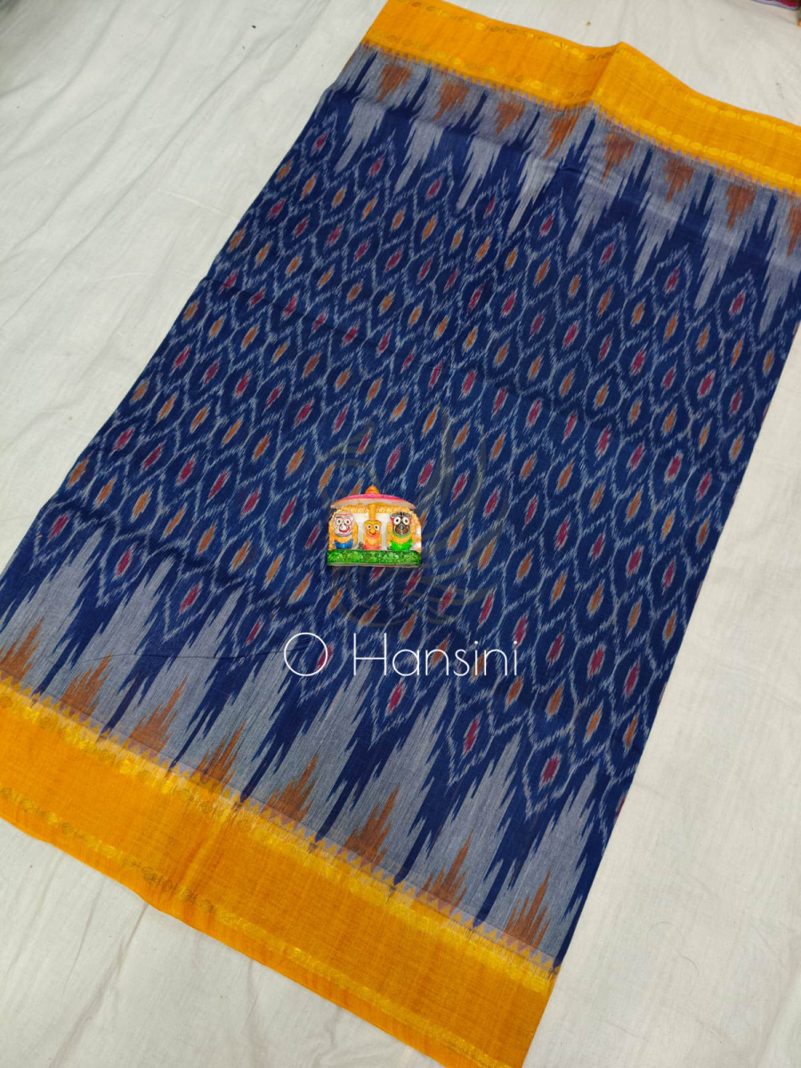 Handwoven Ikat Cotton Saree